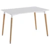 Image de Table - Home Deco Factory - Rectangulaire - Bicolore - Blanche