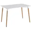Image de Table - home deco factory - rectangulaire - bicolore - blanche