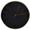 Image de Horloge - Home Deco Factory - Ronde - Silencieuse - Noir Et Cuivre