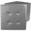 Image de Coffre Pouf Pliable - Home Deco Factory - Design - Capitonné - Gris