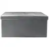 Image de Coffre - home deco factory - pliable - pu - gris