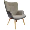 Image de Fauteuil - home deco factory - helsinki - confortable - gris