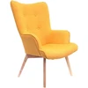 Image de Fauteuil En Tissu Style Scandinave Helsinki Jaune