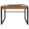 Image de Bureau - home deco factory - bois et métal - marron et noir