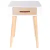 Image de Table de chevet - home deco factory - bicolore - ultra-design - blanc