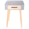 Image de Table de chevet - HOME DECO FACTORY - Ultra-Design - Bicolore - Gris