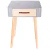 Image de Table de chevet - home deco factory - ultra-design - bicolore - gris