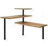Image de Étagère D'angle Modulable - Cook Concept - Bambou - 3 Niveaux - Marron Et Noir