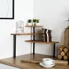 Image de Étagère dangle modulable - COOK CONCEPT - Bambou - 3 niveaux - Marron et noir