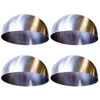Image de Lot De 4 Dômes De Présentation "wind" 8cm Argent