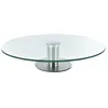 Image de Plateau Tournant - LILY COOK - Verre et Inox - Transparent