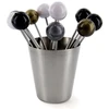 Image de Lot De 12 Piques & Support "bigorneaux" 4cm Argent