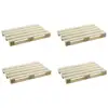 Image de Lot De 4 Dessous De Verre "palette" 12cm Naturel