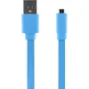 Image de Câble universel de charge USB / Micro USB - 20cm - Bleu
