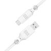 Image de Câble De Charge Et Synchronisation Usb-a / Usb-c 2 Mètres 3a 15w Blanc Just Green