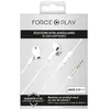 Image de Ecouteurs avec fil Force Play KP Bouton Jack 3.5mm Blanc