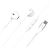 Image de Ecouteurs avec fil Force Play KP Bouton USB-C Blanc