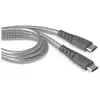 Image de Câble Renforcé Force Power Usb Type C Vers Usb Type C 2 M 3 A Gris