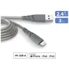 Image de Câble Force Power Cbl Ultra Renforcé Usb A Vers Lightning 3m Gris