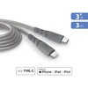 Image de Câble Force Power Cbl Ultra Renforcé Usb C Vers Lightning 3m Gris