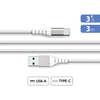 Image de Câble Renforcé USB-A USB-C 3m BIGBEN