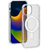 Image de Coque hybride en silicone BigBen Connected Magsafe pour iPhone 15 Plus Transparent