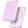 Image de Powerbank Magsafe Et Sans Fil Qi 15w 5000mah Avec 1 Port Usb-c Charge Rapide Rose Force Power