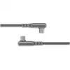 Image de Câble Usb-c Vers Usb-c 60w 3a Coudé Ultra-renforcé Charge Et Synchronisation 2m Gris Force Power