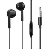 Image de Écouteurs Filaires 1,2m Jack 3.5mm Bouton Avec Microphone Noir Wow