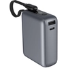 Image de Powerbank 10000mah Usb-a Usb-c 30w Avec Câble Intégré Charge Rapide Gris Force Power