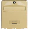 Image de Boîte aux lettres BURG WACHTER BALTHAZAR MINI 1 Porte - Murale - Acier galvanisé - Ouverture totale - Beige - Fabriqué en France