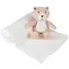 Image de Doudou Avec Plaid "ourson" 80x100cm Blanc