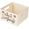 Image de Caisse À Customiser "merry Christmas" 15cm Naturel