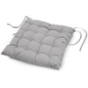 Image de Galette De Chaise Matelassée "essentiel" 40x40cm Gris
