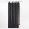Image de Rideau À Passants "essentiel" 140x260cm Noir