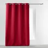 Image de Rideau à 8 oeillets Essentiel - Rouge - 140 x 280 cm