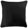 Image de Housse De Coussin "panama" 40x40cm Noir