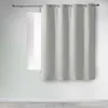 Image de Rideau occultant - Uni - Gris - 140 x 180 cm - 100% polyester -  illets argent