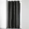 Image de Rideau - SHANA - Noir - 140x240 cm -  illets - Effet soie sauvage