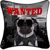 Image de Housse De Coussin "gangster" 40x40cm Noir