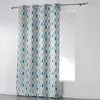 Image de Rideau a oeillets 140 x 260 cm polyester imprime palpito Blanc