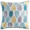 Image de Coussin Déco "palpito" 40x40cm Blanc & Bleu