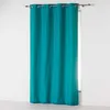 Image de Rideau à oeillets ABSOLU 140 x 280 cm Bleu - microfibre tamisant pour grande hauteur
