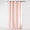 Image de Rideau à oeillets 140 x 280 cm microfibre uni absolu - DOUCEUR DINTERIEUR - Rose pâle