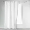 Image de Rideau à  illets 140 x 260 cm   Polyester Uni Thermique   Icemount Gris Pâle