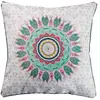 Image de Coussin Ethnique Passepoil "caly" 40x40cm Gris