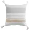 Image de Coussin Déco À Pompons "iliade" 40x40cm Gris