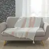 Image de Plaid À Pompons "indira" 125x150cm Rose