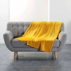 Image de Plaid Uni En Flanelle "flanou" 125x150cm Jaune