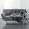 Image de Plaid Uni En Flanelle "flanou" 180x220cm Gris